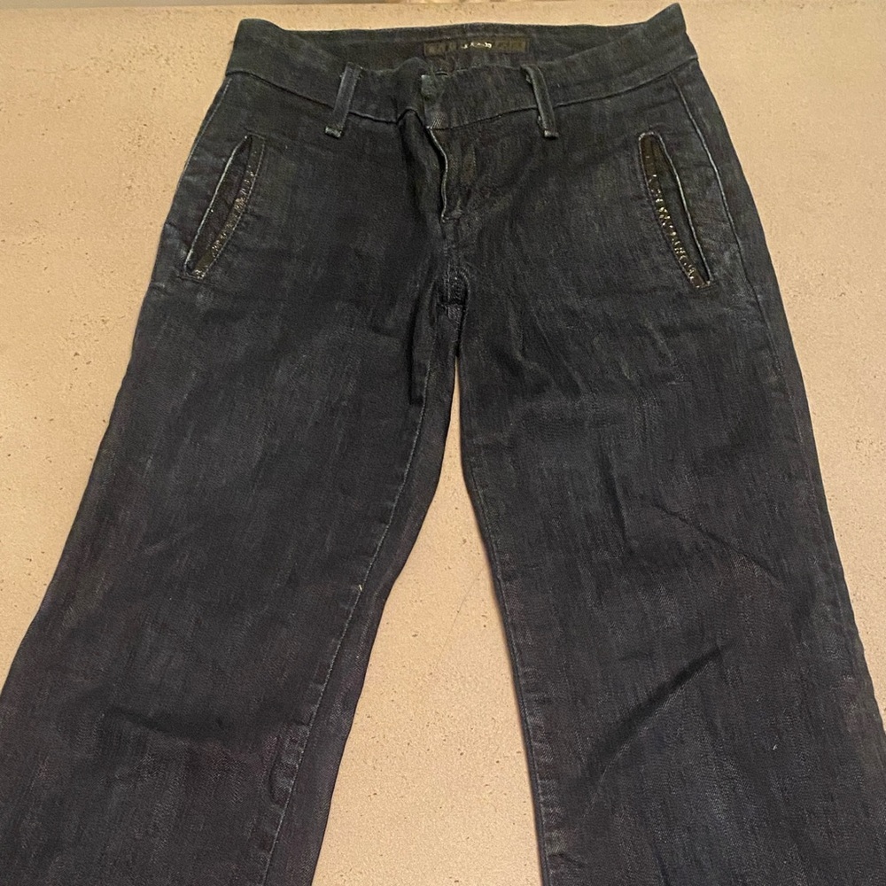 Joe's Jeans Dark Wash Wide Leg Flared Jeans